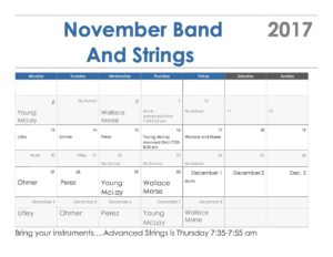 New November Calendar