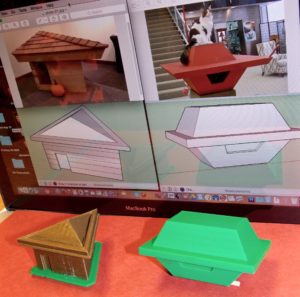 Architecture student: 3D printed Frank Lloyd Wright cat & dog houses