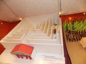 Architecture student model of a Minotaur maze