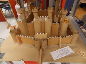 Architecture student model of a castle