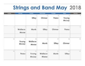 Strings and Band May