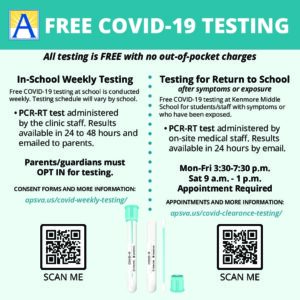 COVID Testing Flyer - English